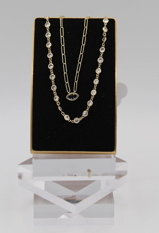 Gold Eternity Necklace 16"