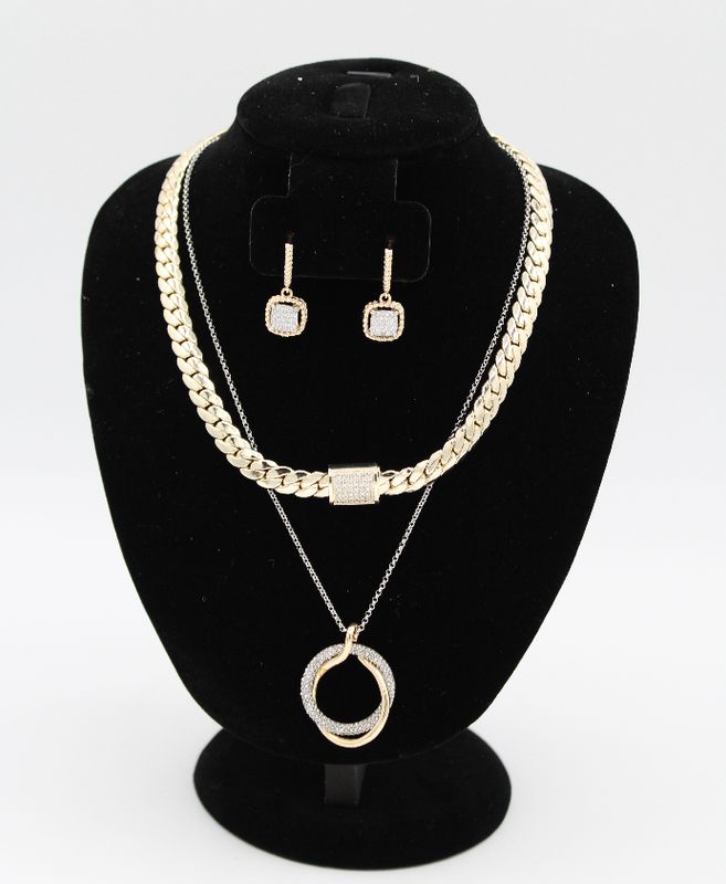 Gold Link Magnetic Necklace 17" 8mm