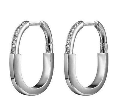 Silver Lock Earring
