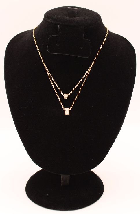 Gold Doubles Ring Necklace