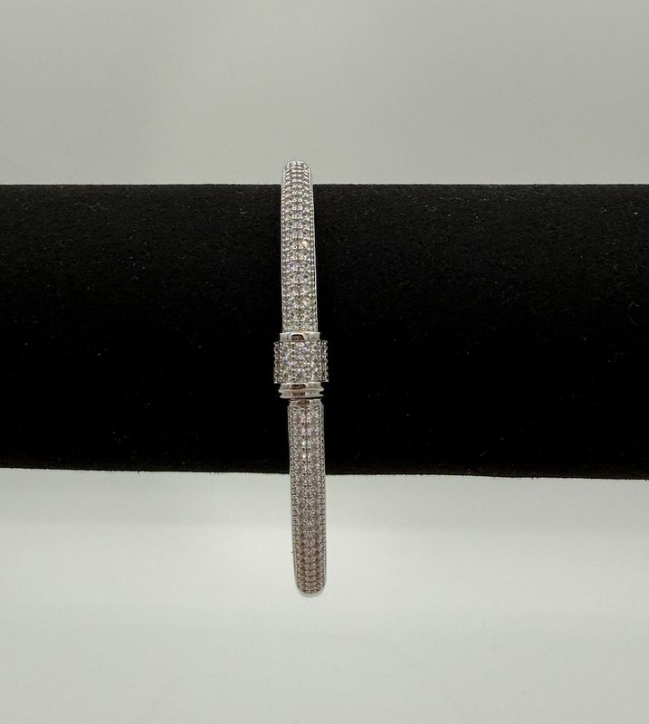 Silver Diamond Magnetic Bracelet