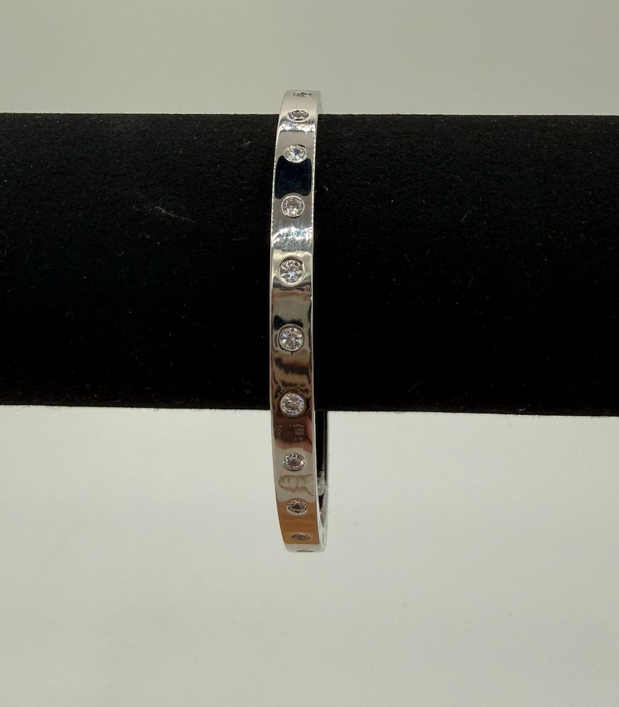 Silver with Diamond Bracelet