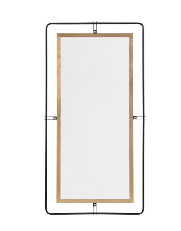 Gilded Gold Metal Mirror 38 x 72.5