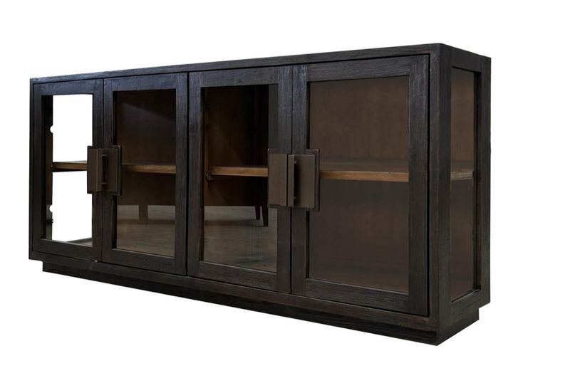 Derby/ Dark Brass Toulouse 4 Door Console Derby/ Dark Brass Toulouse 4 Door Console