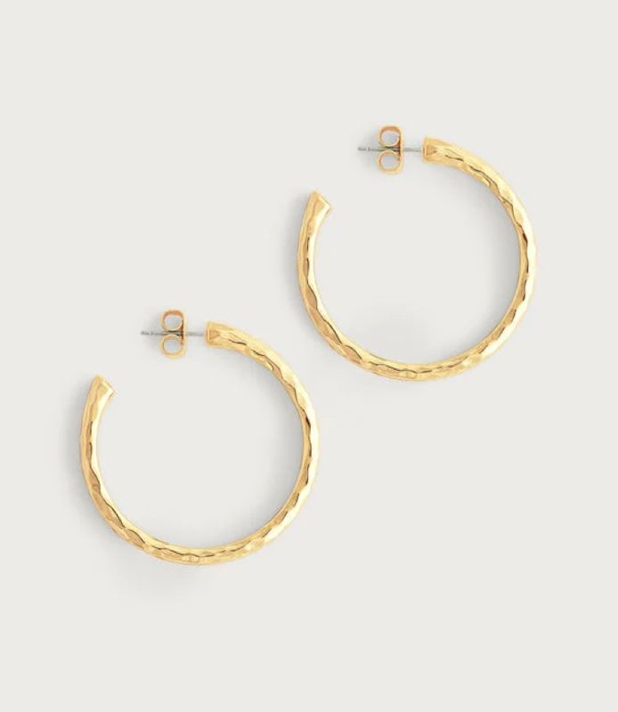 Farrier Medium Hoops Gold