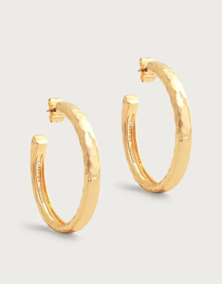 Farrier Medium Hoops Gold