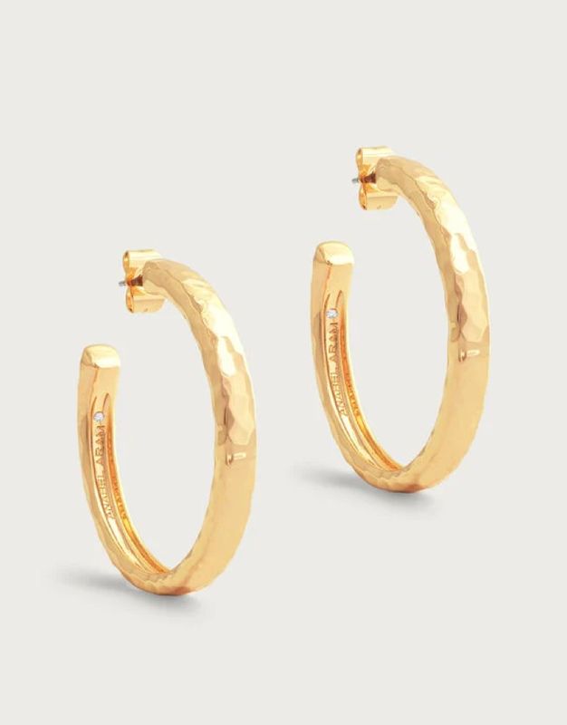 Farrier Medium Hoops Gold