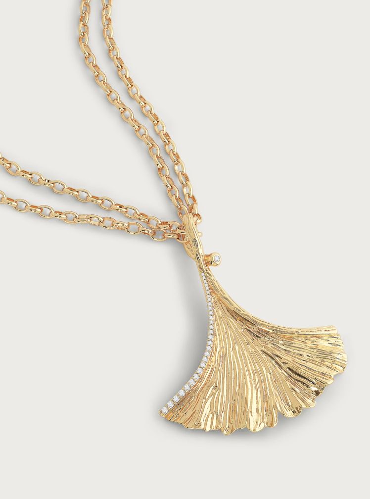 Ginkgo Pendant Necklace