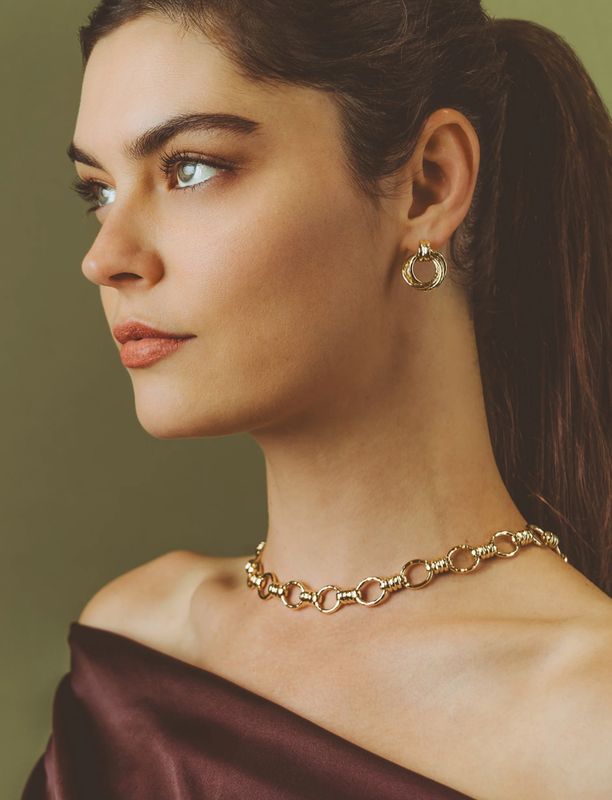 Neptune Triple Ring Earrings