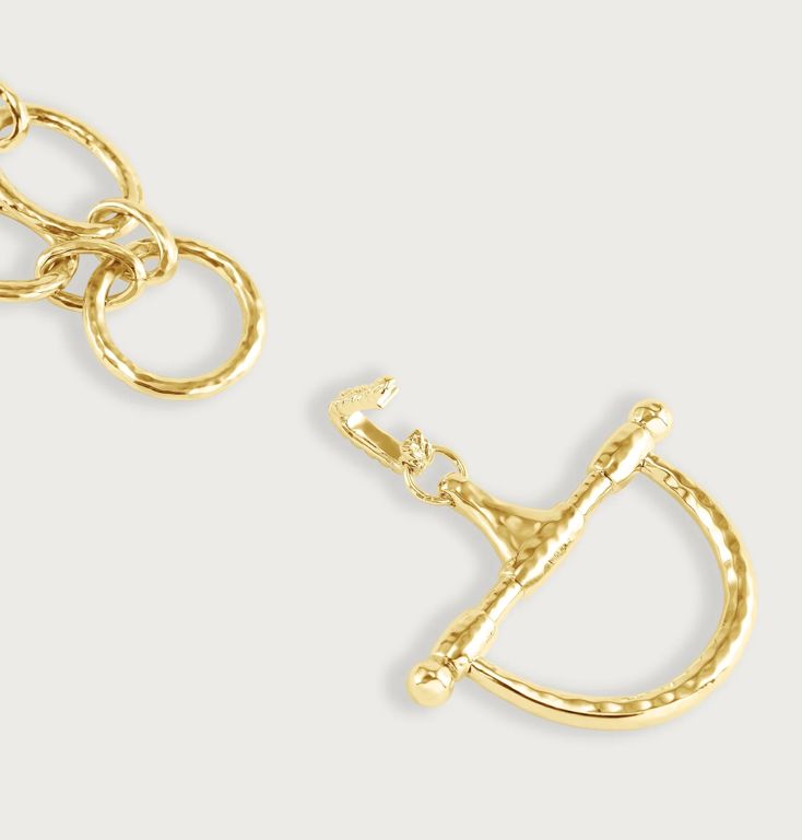 Cheval Medium Bit Gold Pendant