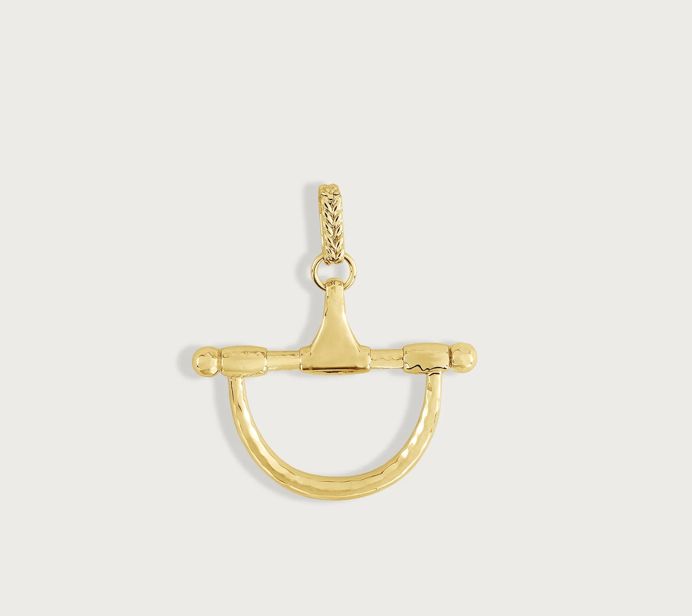 Cheval Medium Bit Gold Pendant