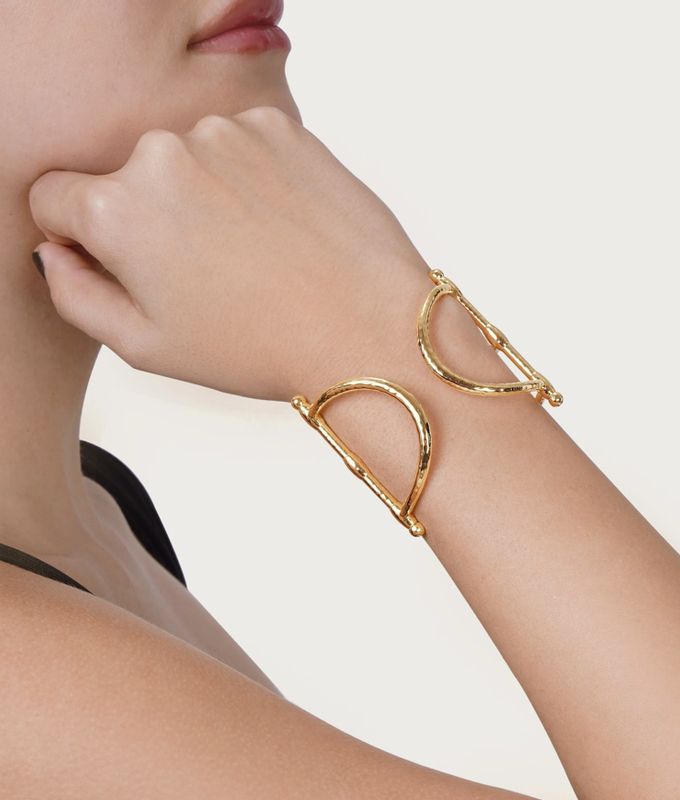 Cheval Bit Gold Cuff