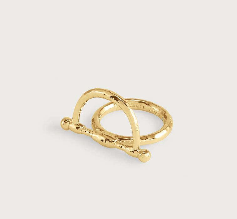 Cheval Bit Gold Ring