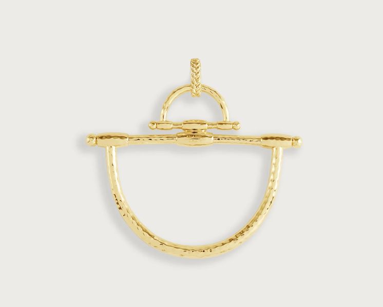 Cheval Bit Gold Pendant