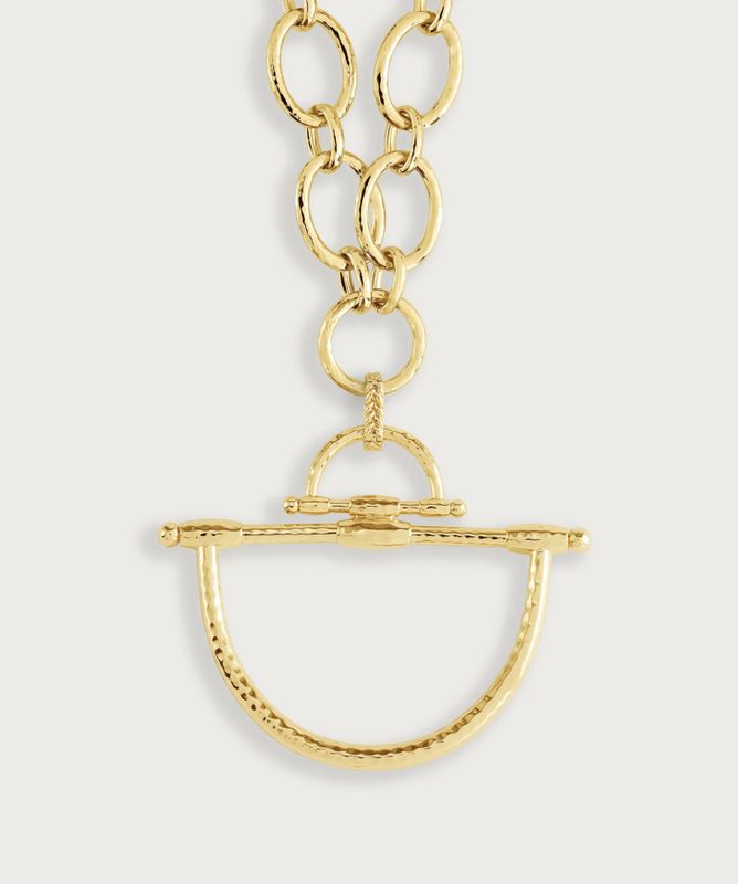 Cheval Bit Gold Pendant