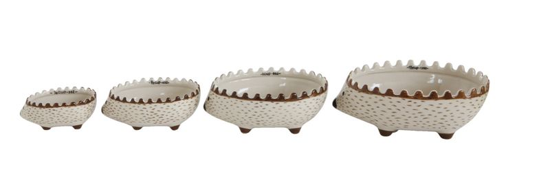 Hand-Painted Hedgehog Measuring Cups, Set of 4