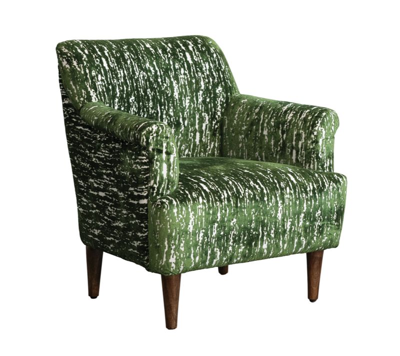 Green Velvet Accent Chair