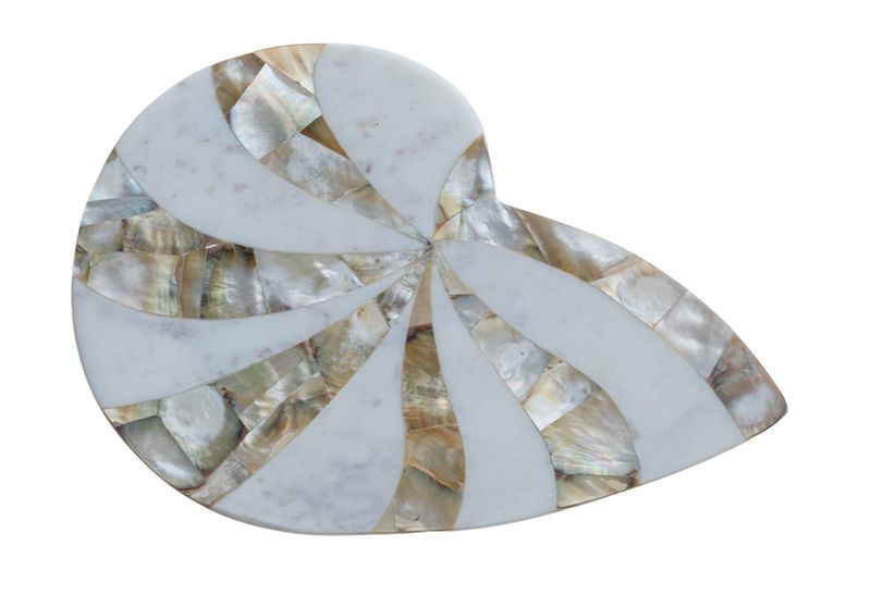 Mother of Pearl Marble Nautilus Serving Board