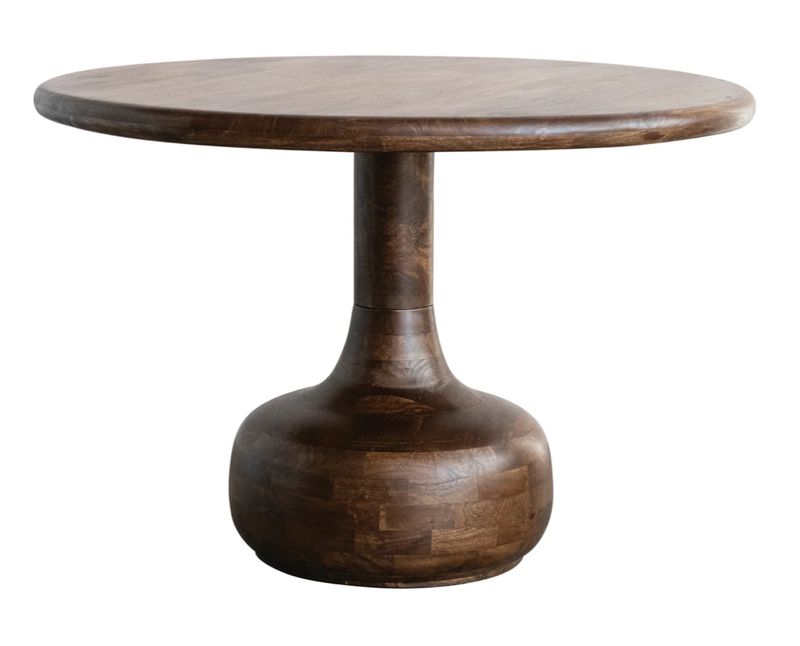 Round Walnut Mango Table