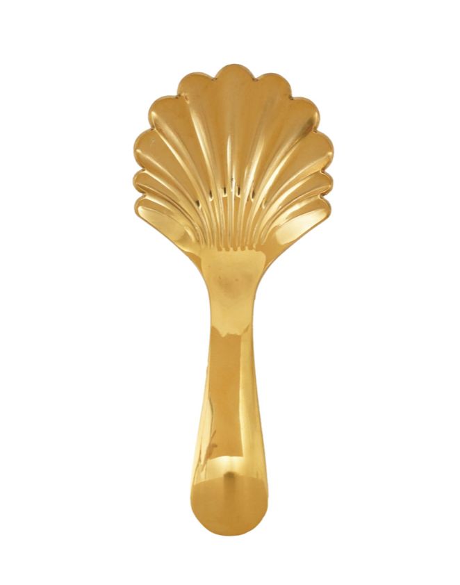 Stainless Steel Shell Shaped Gold Spoon