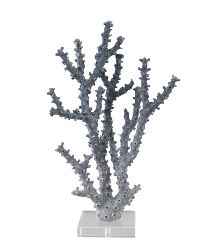 Blue Coral Decor with Acrylic Base