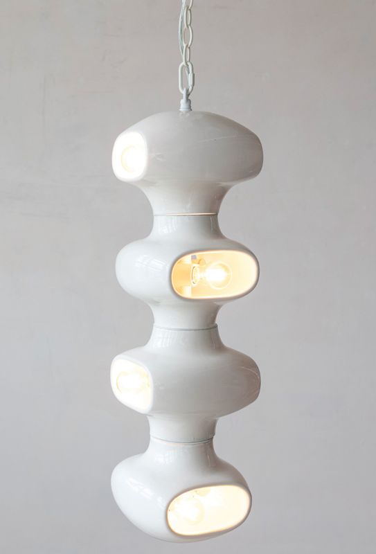 Vintage Abstract Pendant Lamp with 4 Lights