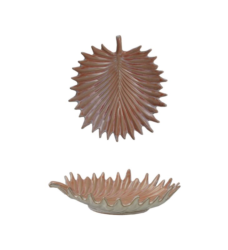 Palm Frond Shaped Bowl