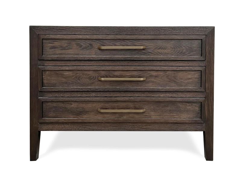 Fairfax 3 Drawer 32" Nightstand Derby/Dark Brass