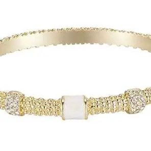 Mother of Pearl Bar/Pave Bangle