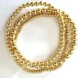 Gold S/3 Beaded Bracelets