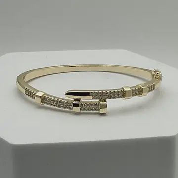 Sm Gold Nail Bangle