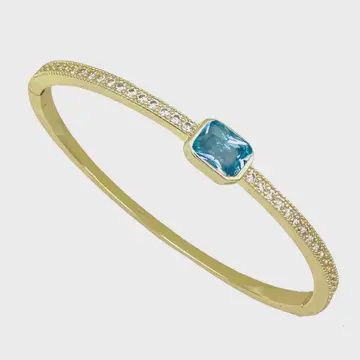 Marine Topaz Bangle