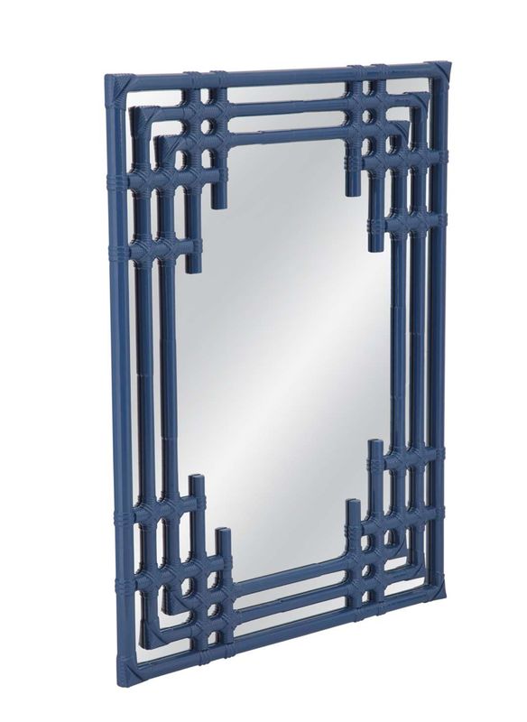 Blue Bamboo Mirror 36x48