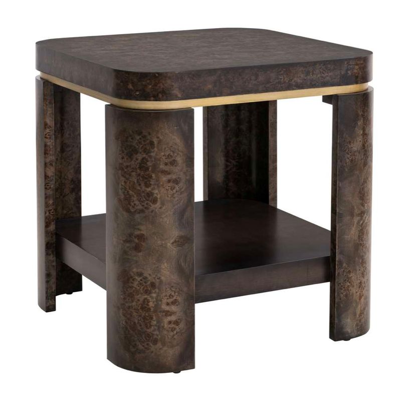 Olive Ash Burl End Table 24"