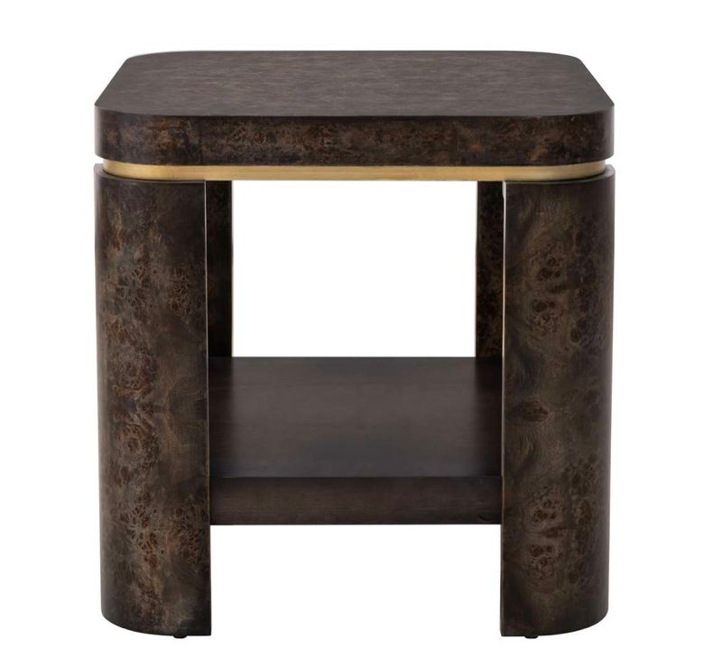 Olive Ash Burl End Table 24"