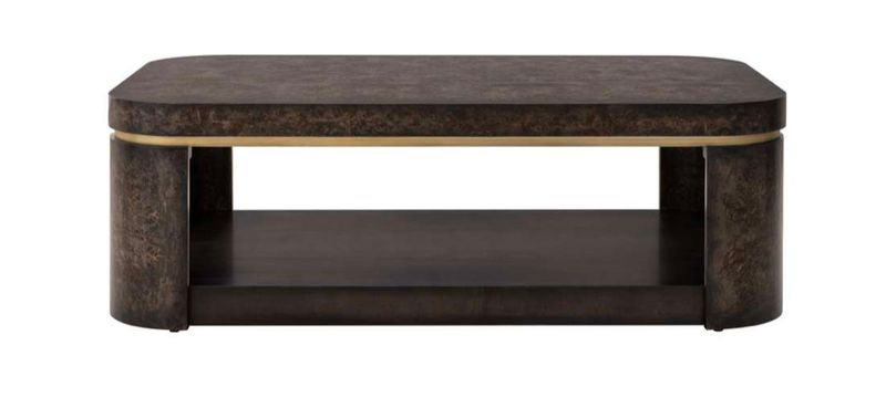 Olive Ash Burl Coffee Table 48x28x16