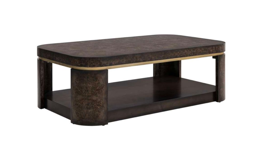 Olive Ash Burl Coffee Table 48x28x16