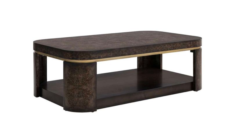 Olive Ash Burl Coffee Table 48x28x16