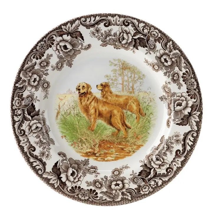 Spode 10.5" Dinner Plate Golden Retriever Spode 10.5" Dinner Plate Golden Retriever