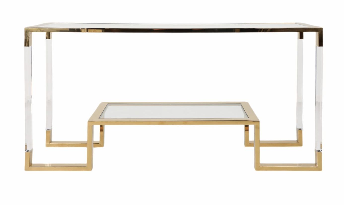 Clear Console 62 L x 18 W x 31 H Clear Console 62 L x 18 W x 31 H