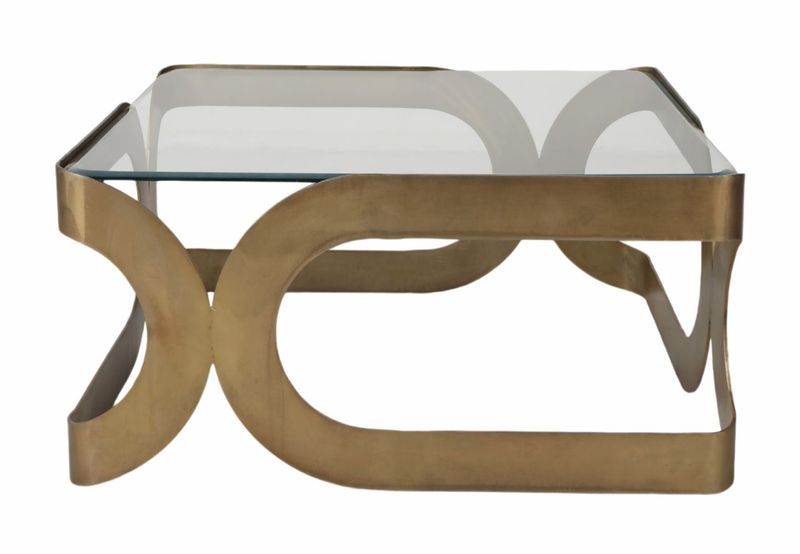 Gold Coffee Table 31L x 31W x 15H