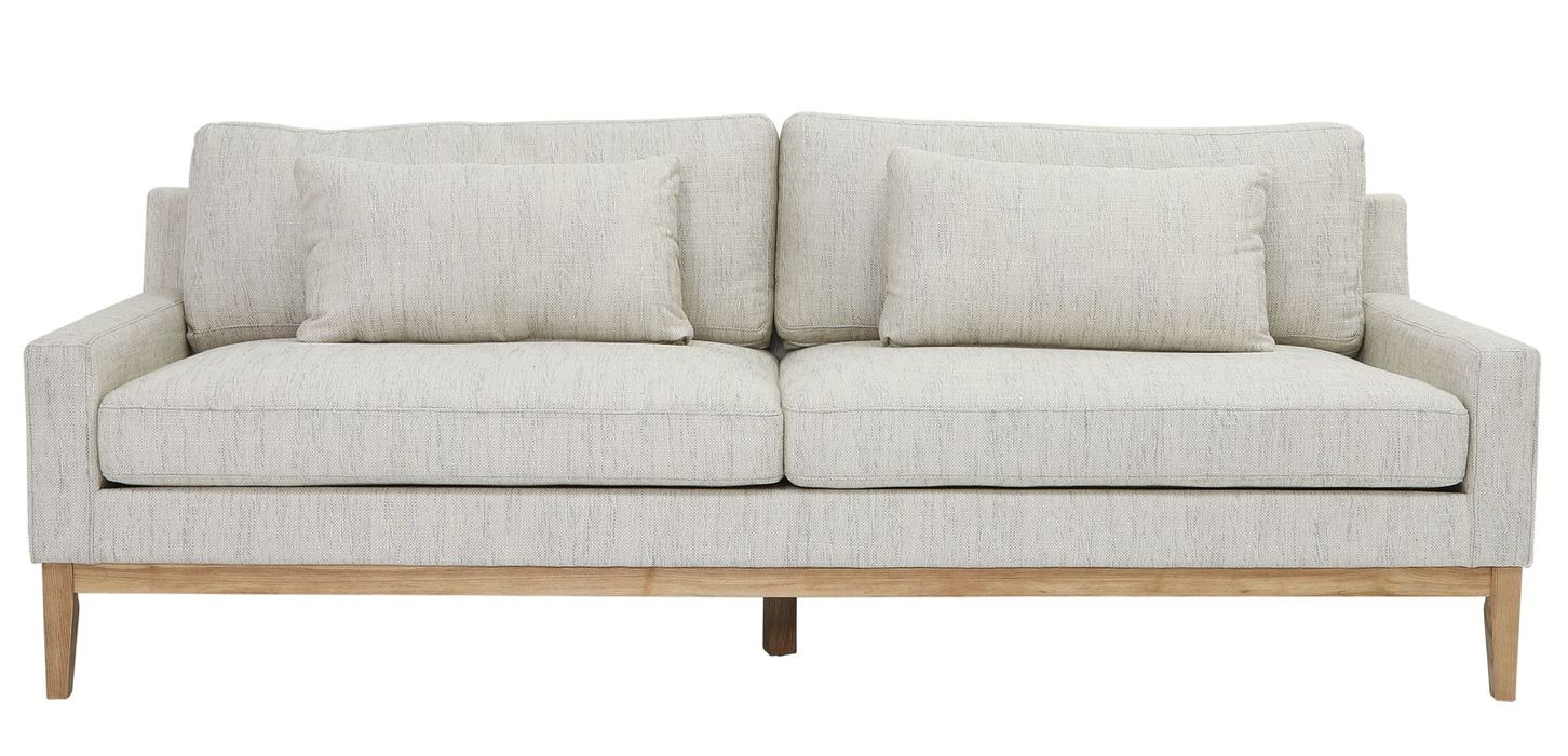 Ivory Beige Sofa. 90L x 36W x 34H