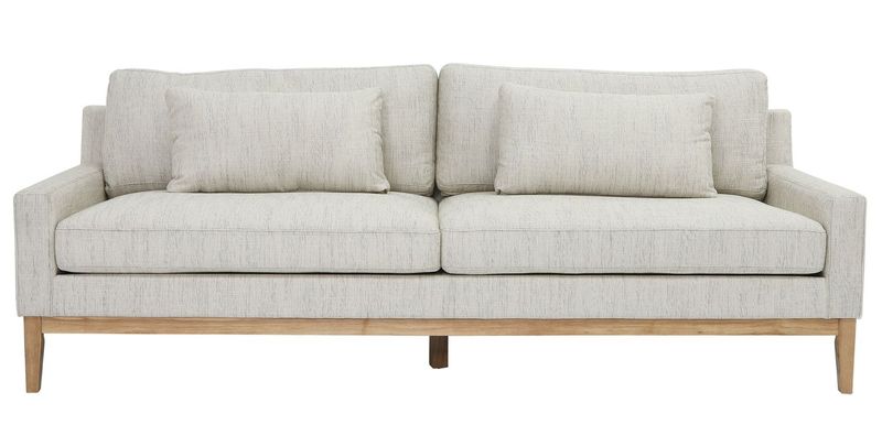 Ivory Beige Sofa 90L x 36W x 34H Ivory Beige Sofa 90L x 36W x 34H