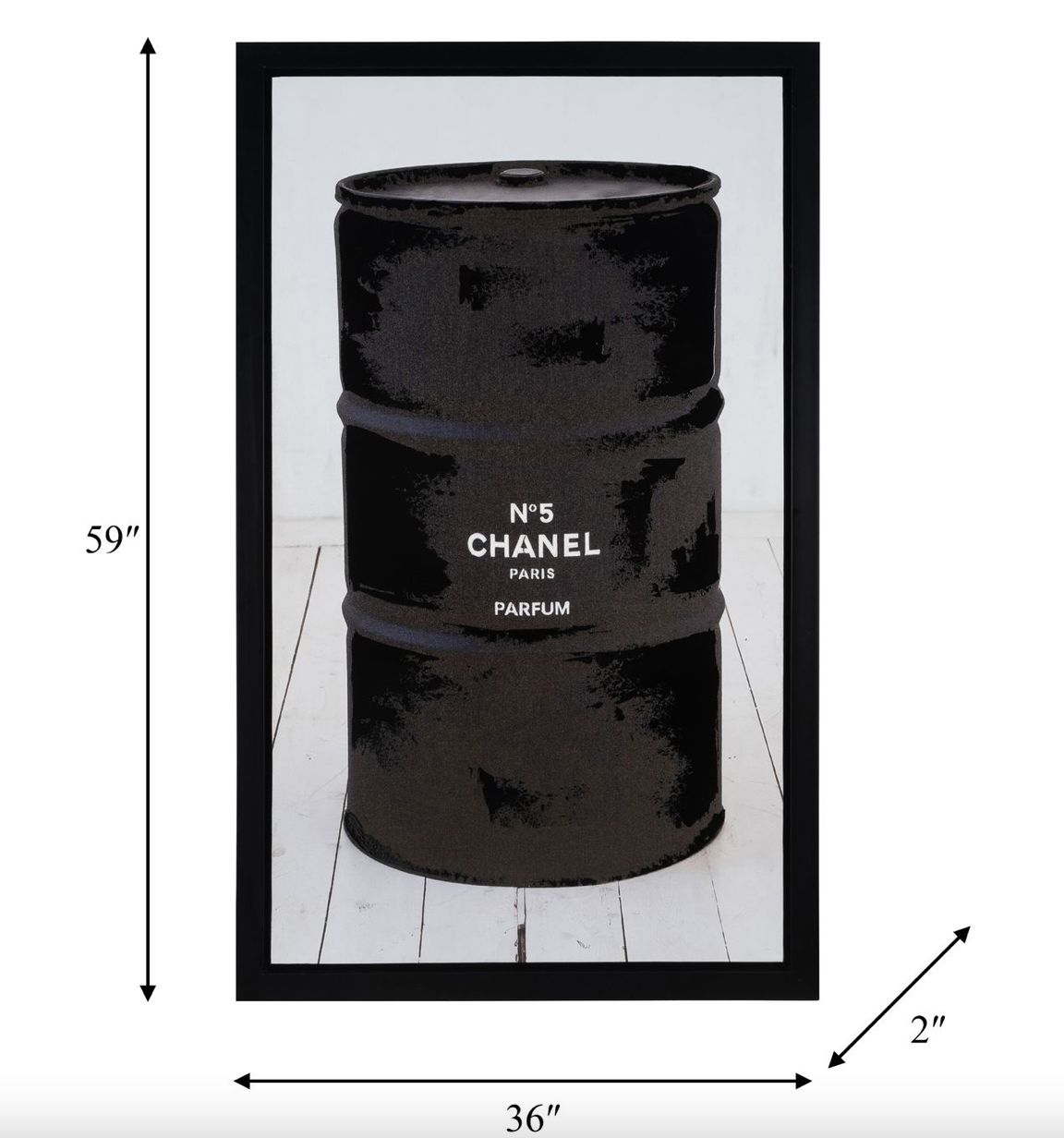 Black Chanel N.5 Art 36L 59H