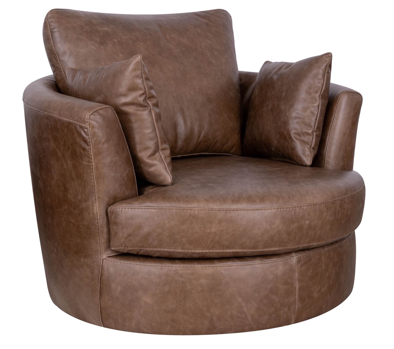 Swivel Leather Chair Bombertan Swivel Leather Chair Bombertan