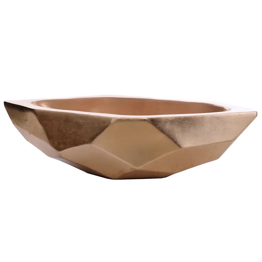 Taha Bowl Gloss gold Finish Taha Bowl Gloss gold Finish