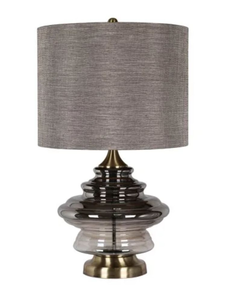 Smoked Ombre Glass Table Lamp