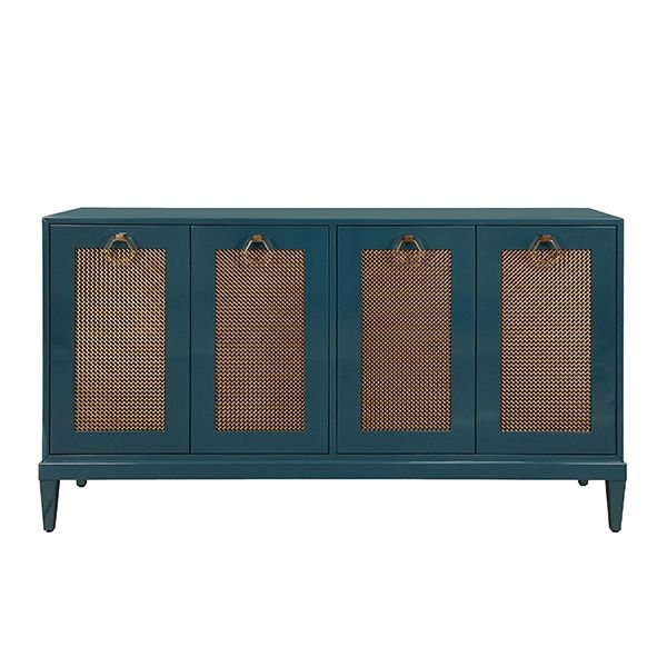 Marcy Four Door Buffet Teal Lacquer