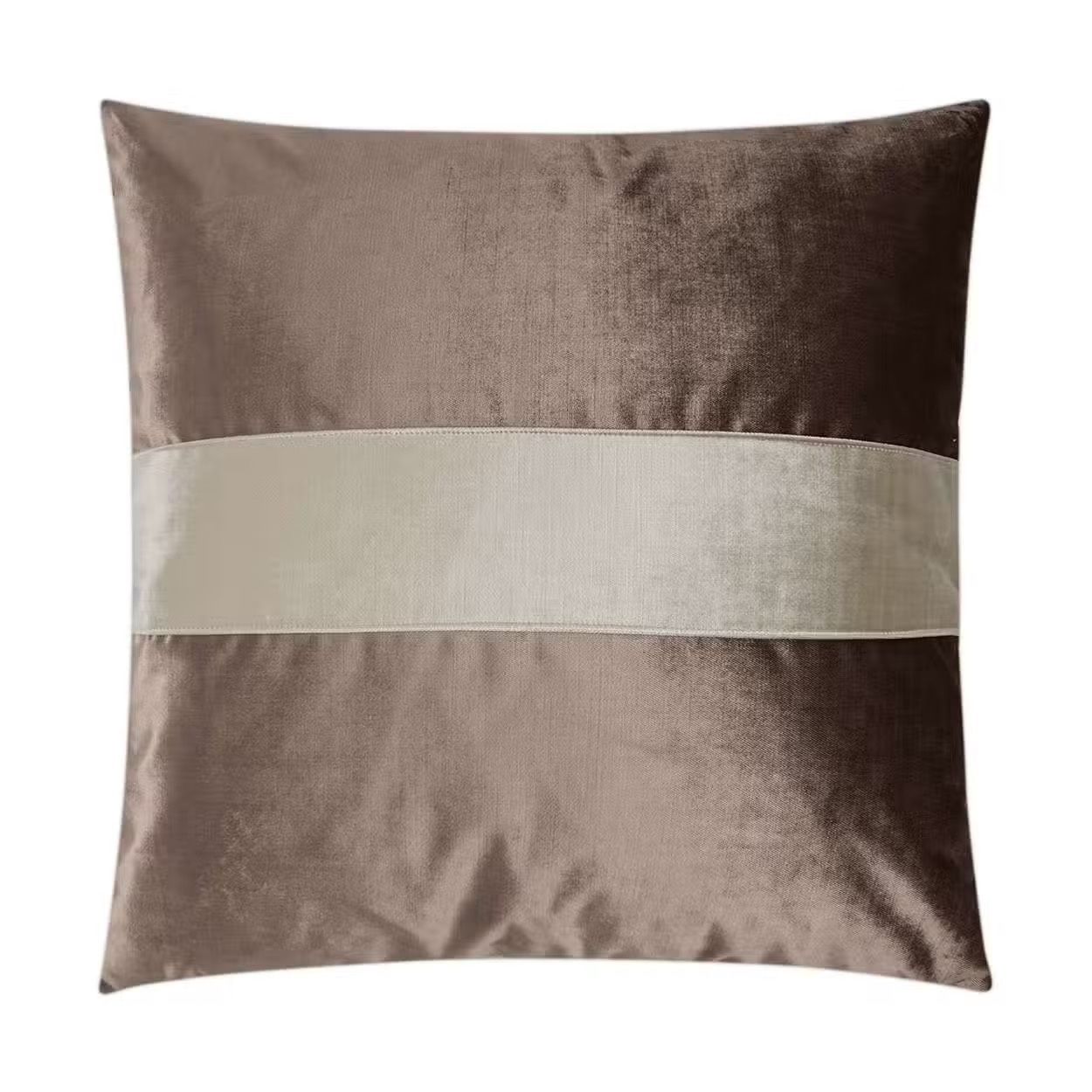 Iridescence Band Latte Pillow 24X24