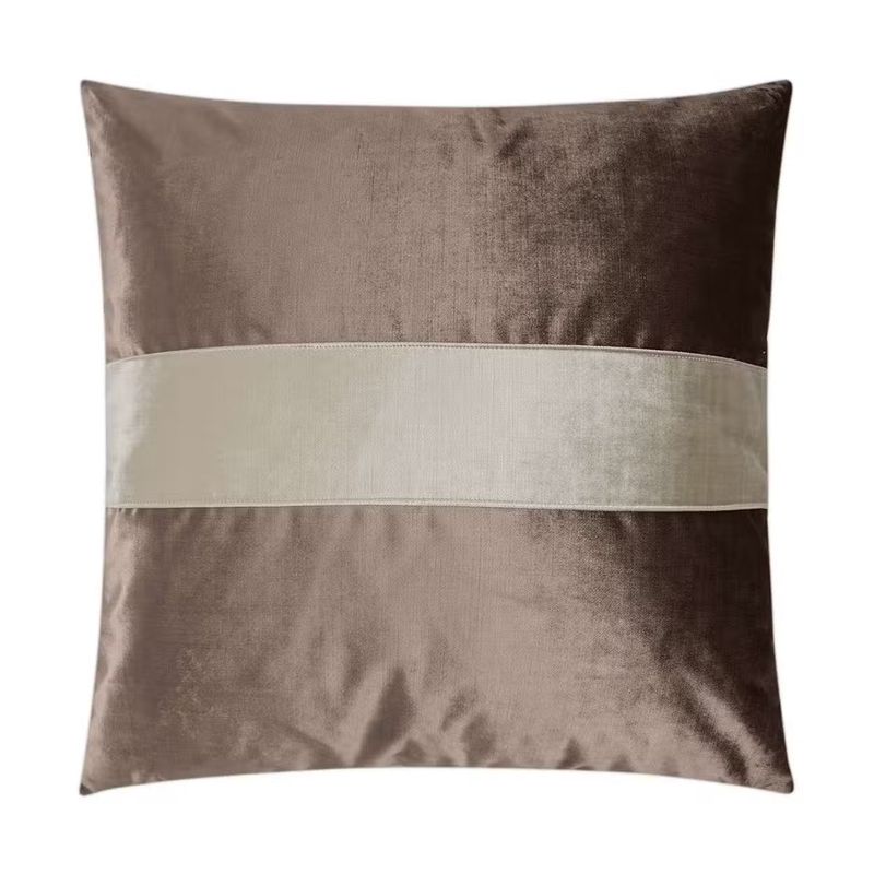 Iridescence Band Latte Pillow 24X24